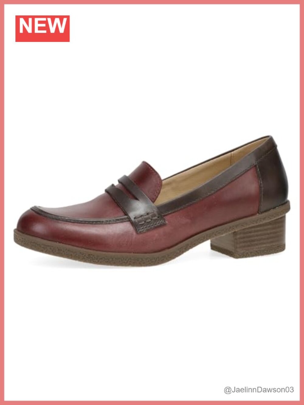 Dansko Danica Heeled Loafer Waterproof Leather Comfort Arch Support Slip On